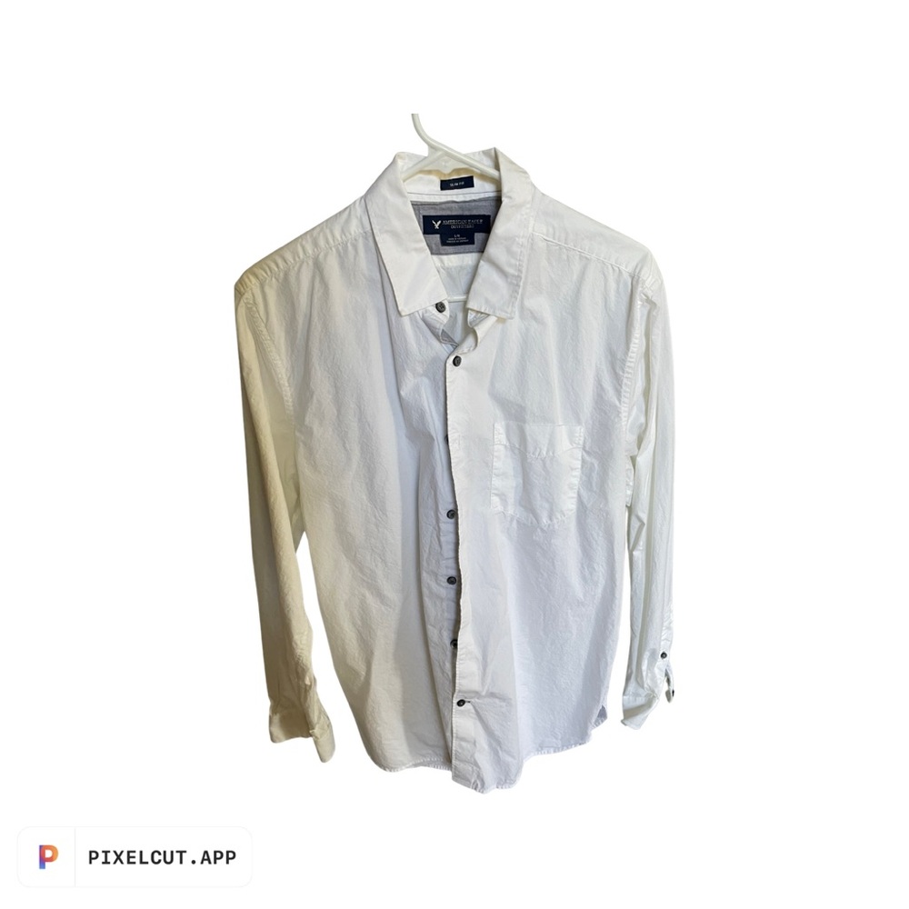 White American Eagle long sleeve button up